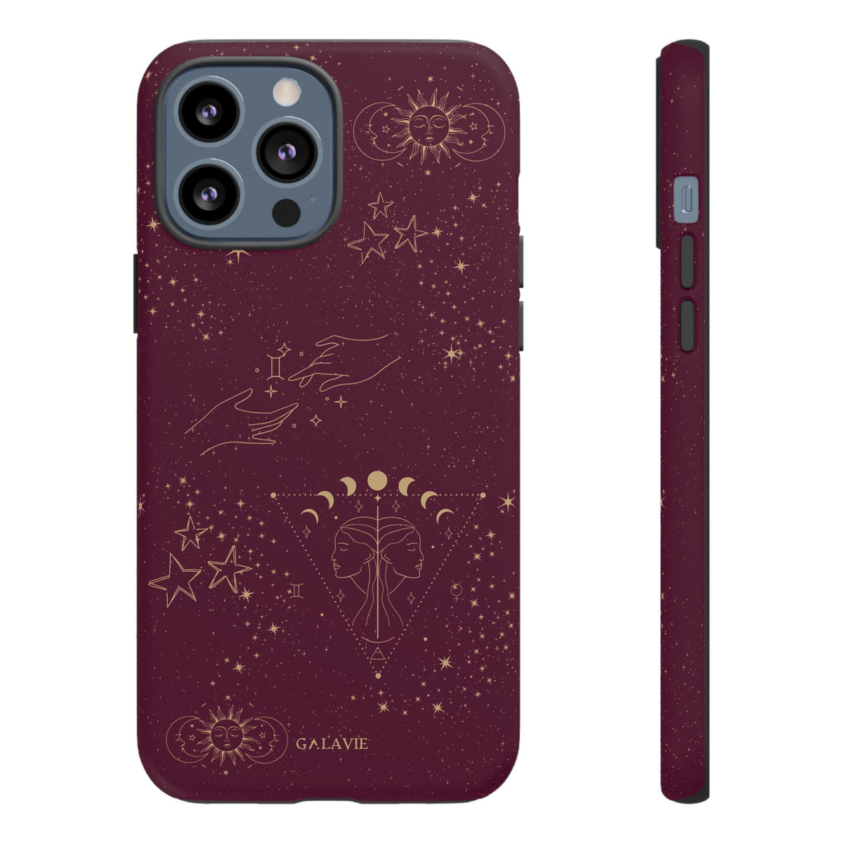 Gemini Zodiac Phone Case – Merlot