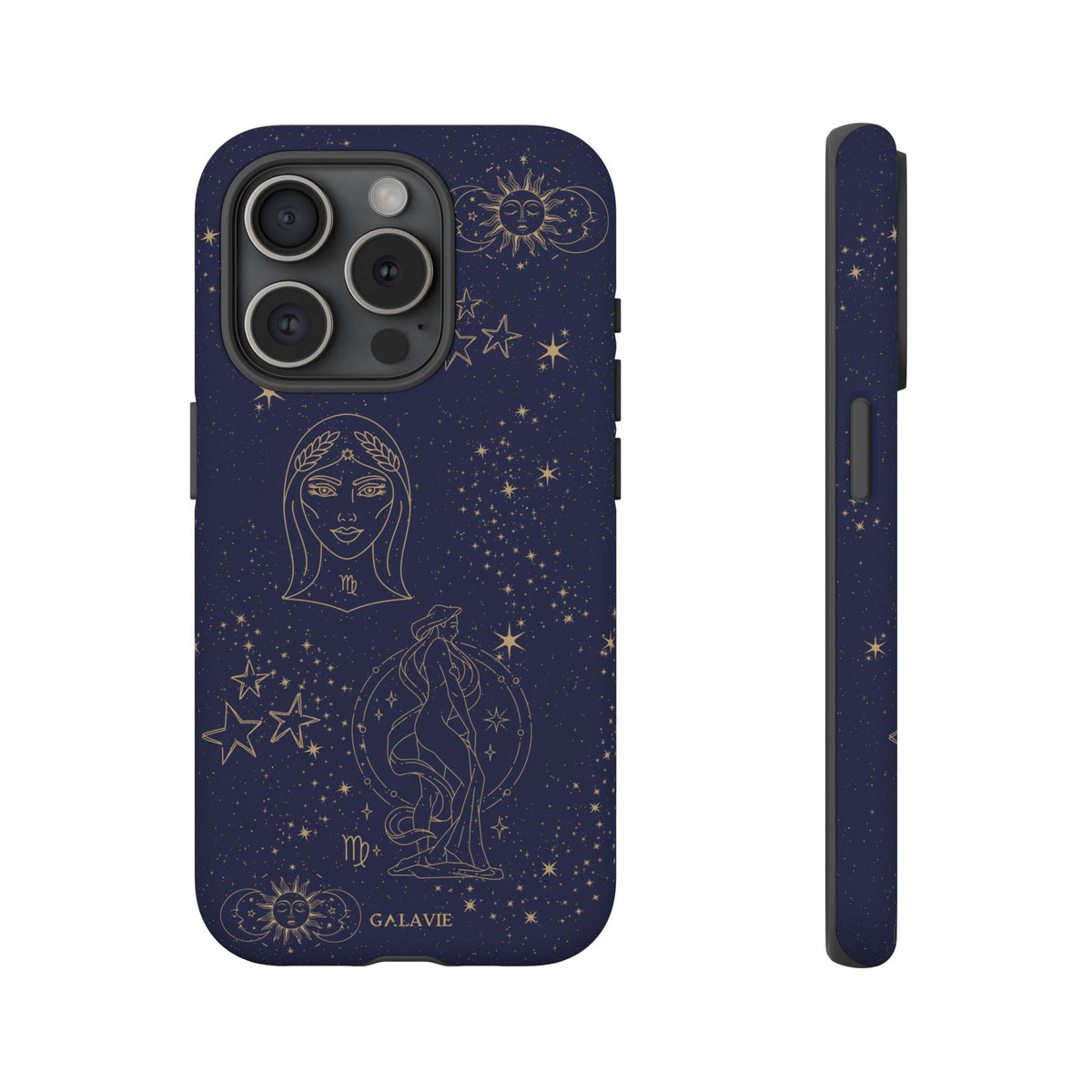Virgo Zodiac Phone Case – Navy