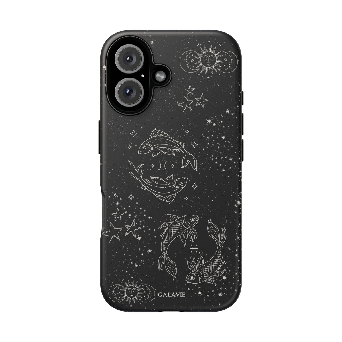 Pisces Zodiac Phone Case – Noir