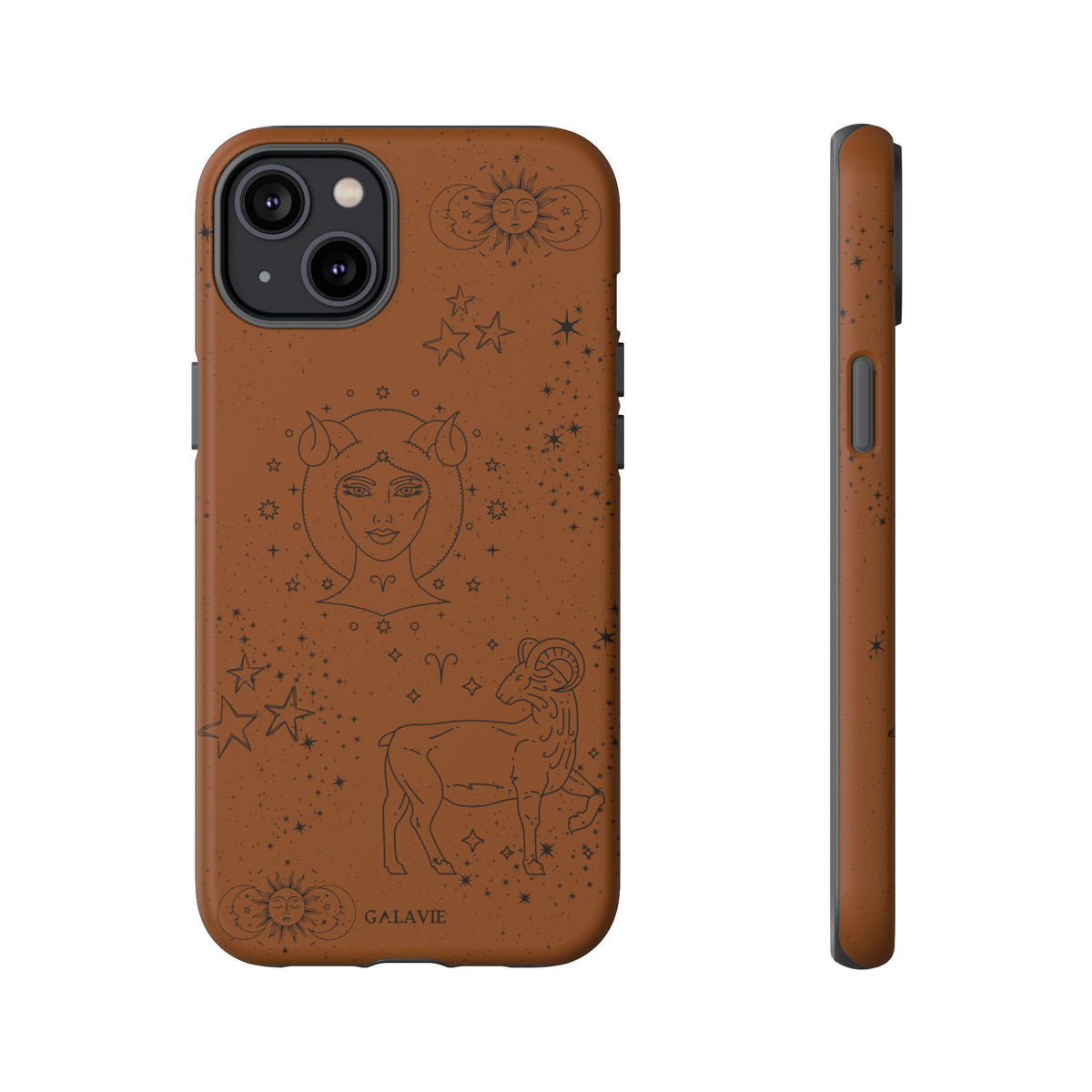 Aries Zodiac Phone Case – Cognac