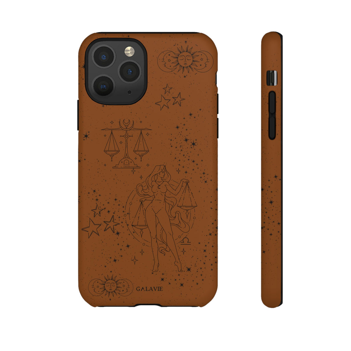 Libra Zodiac Phone Case – Cognac