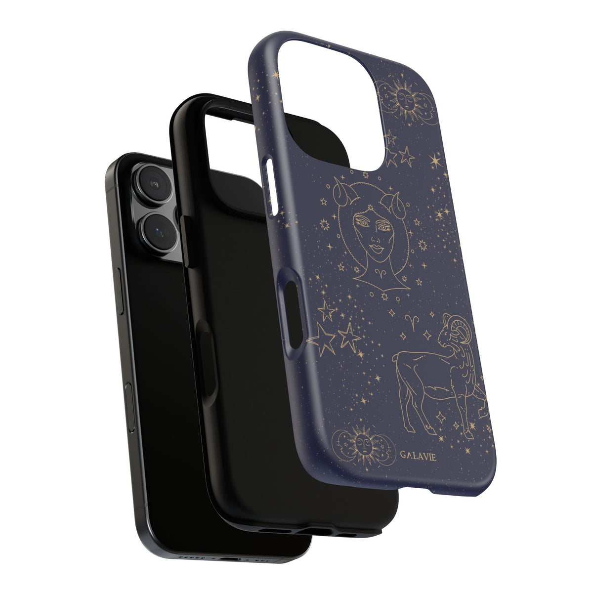 Aries Zodiac Phone Case – Navy