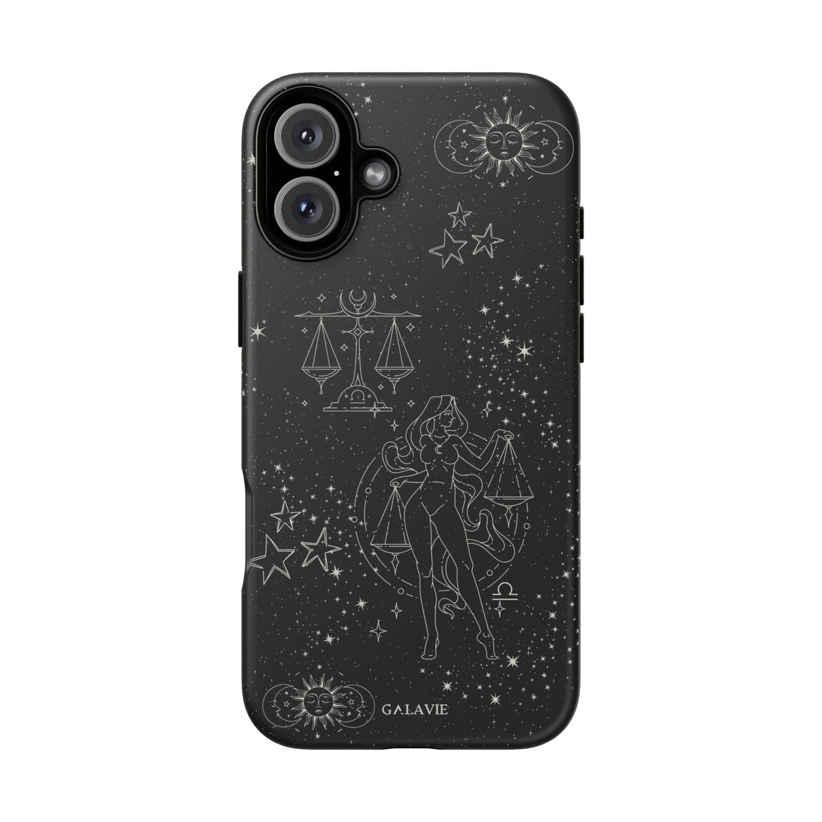 Libra Zodiac Phone Case – Noir