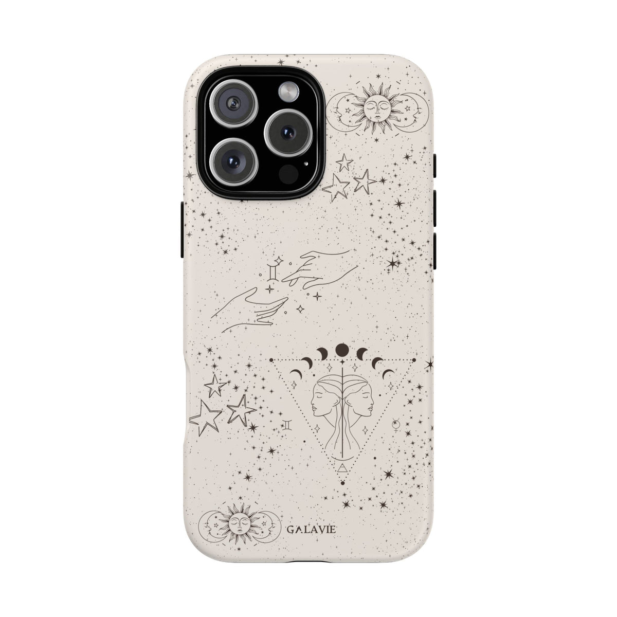 Gemini Zodiac Phone Case – Cream