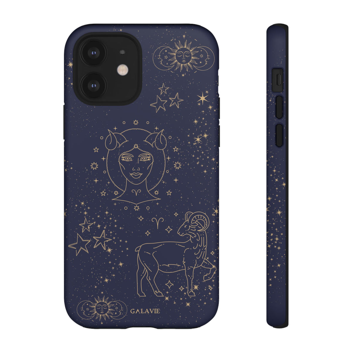 Aries Zodiac Phone Case – Navy
