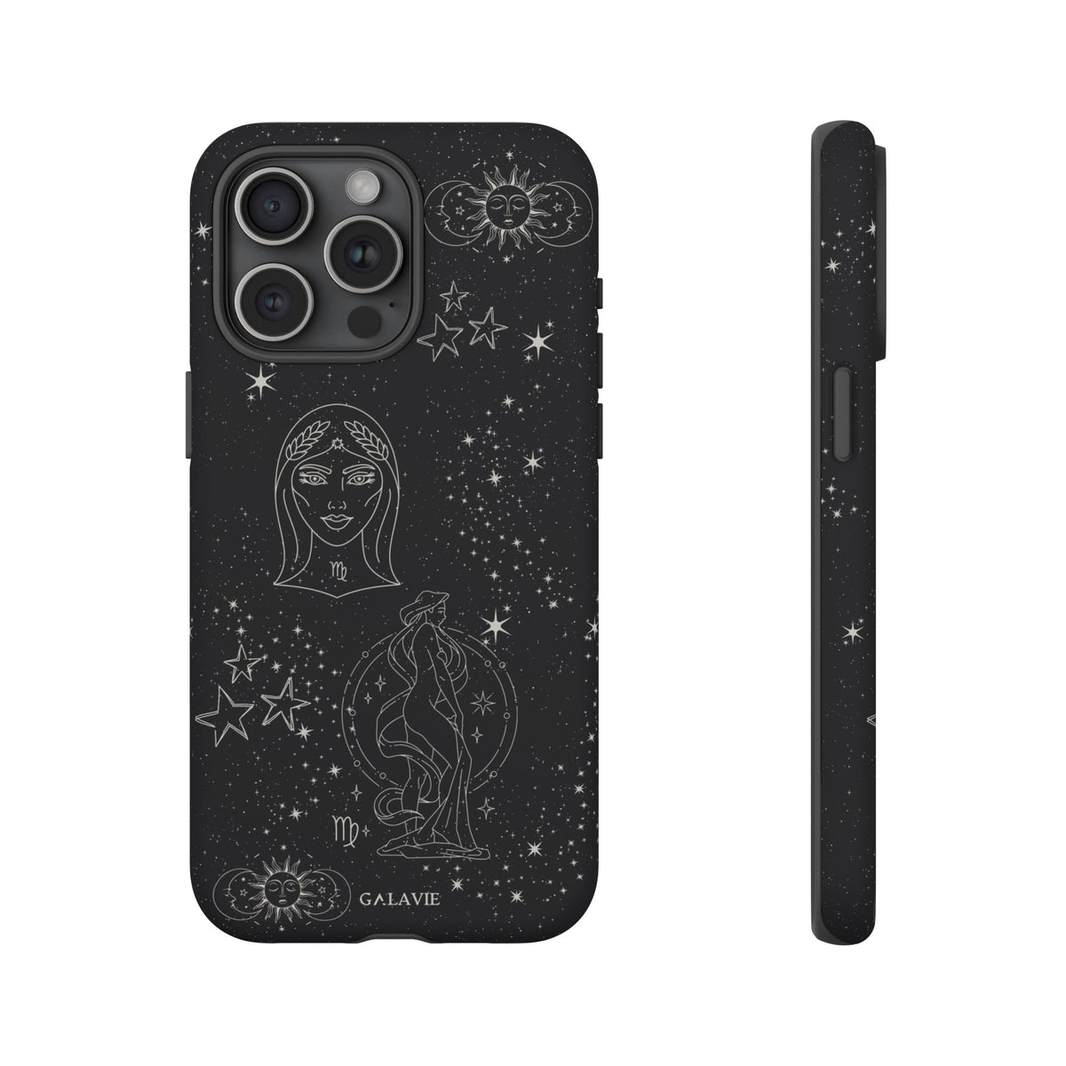 Virgo Zodiac Phone Case – Noir