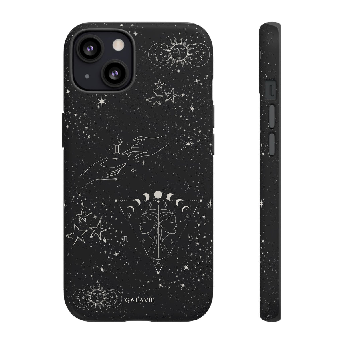 Gemini Zodiac Phone Case – Noir