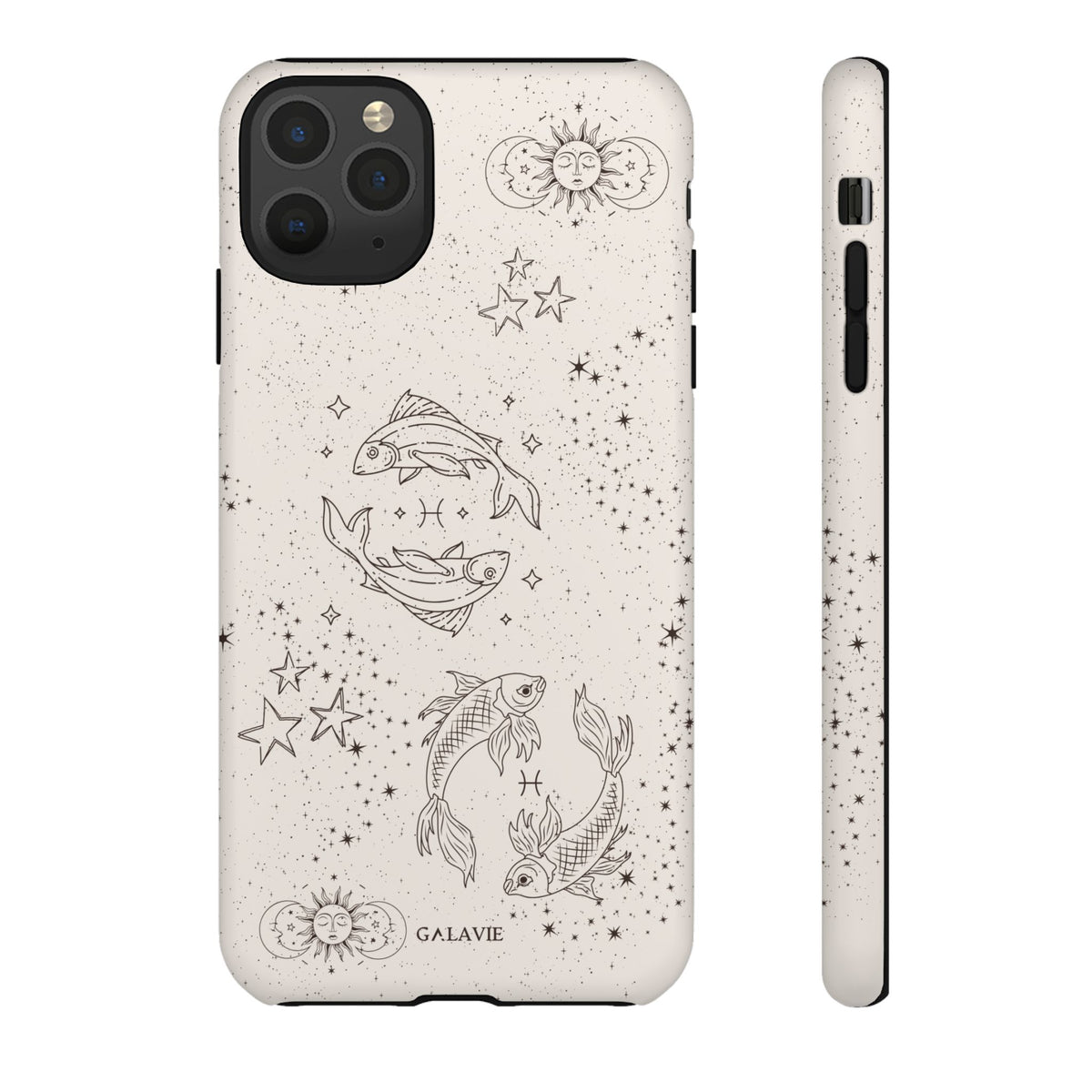 Pisces Zodiac Phone Case – Cream