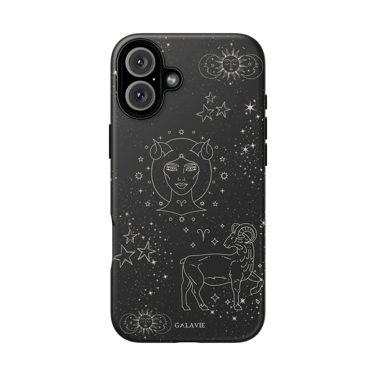 Aries Zodiac Phone Case – Noir