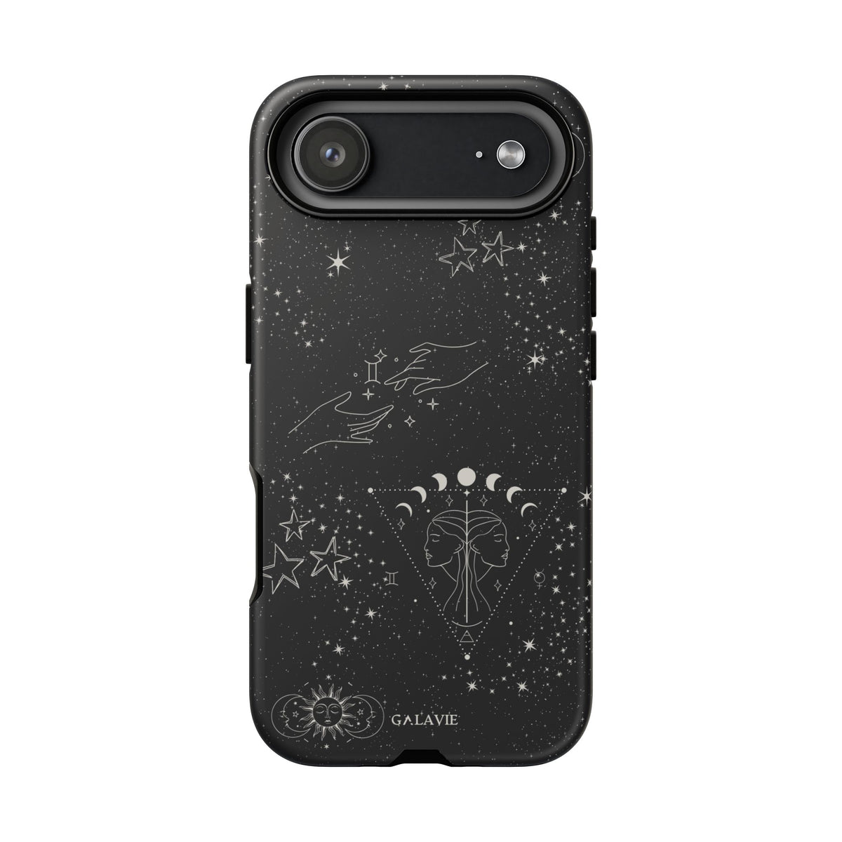 Gemini Zodiac Phone Case – Noir