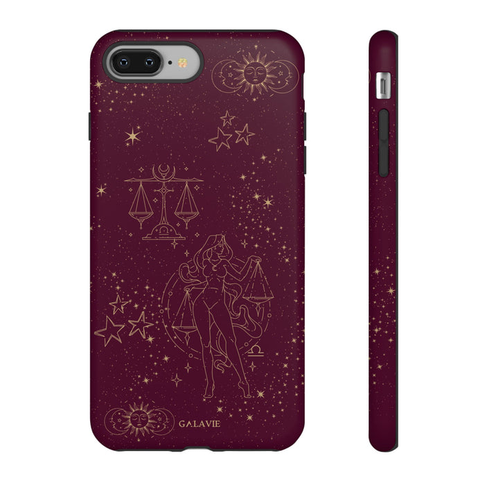 Libra Zodiac Phone Case – Merlot