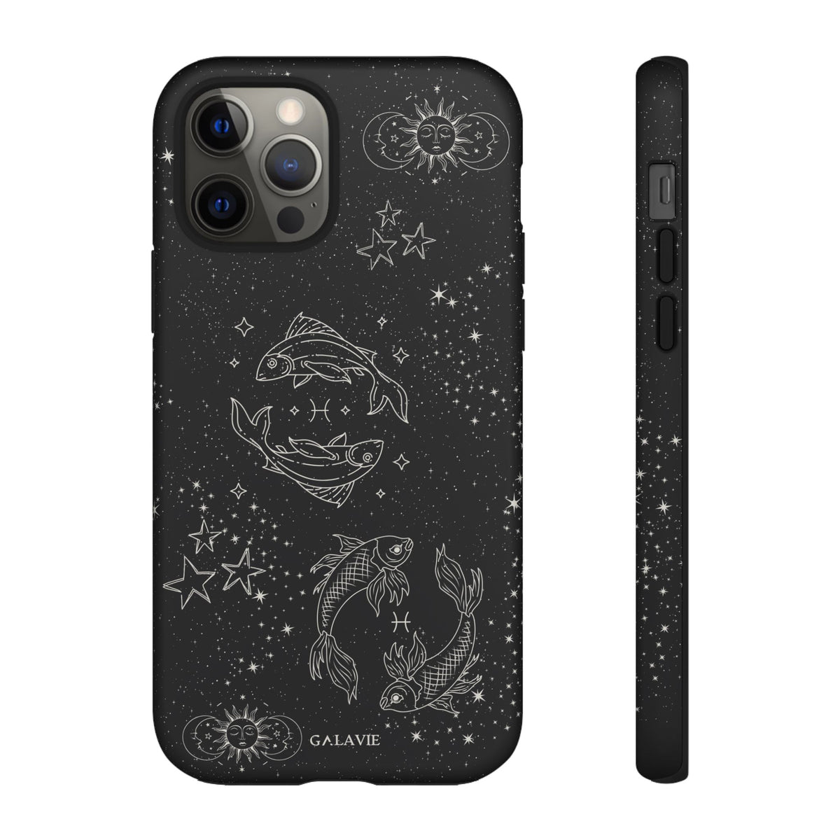 Pisces Zodiac Phone Case – Noir