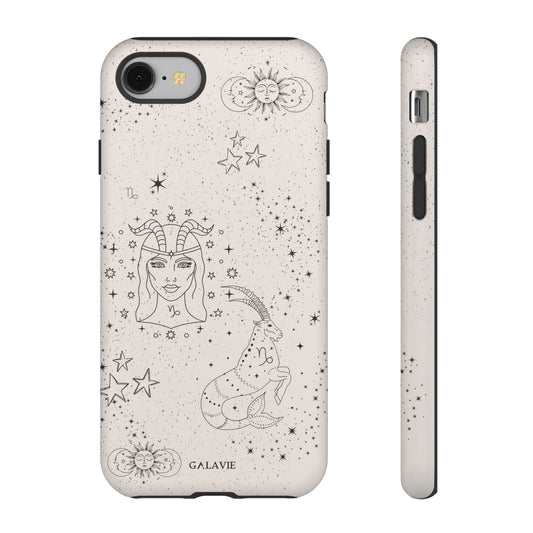 Capricorn Zodiac Phone Case – Cream