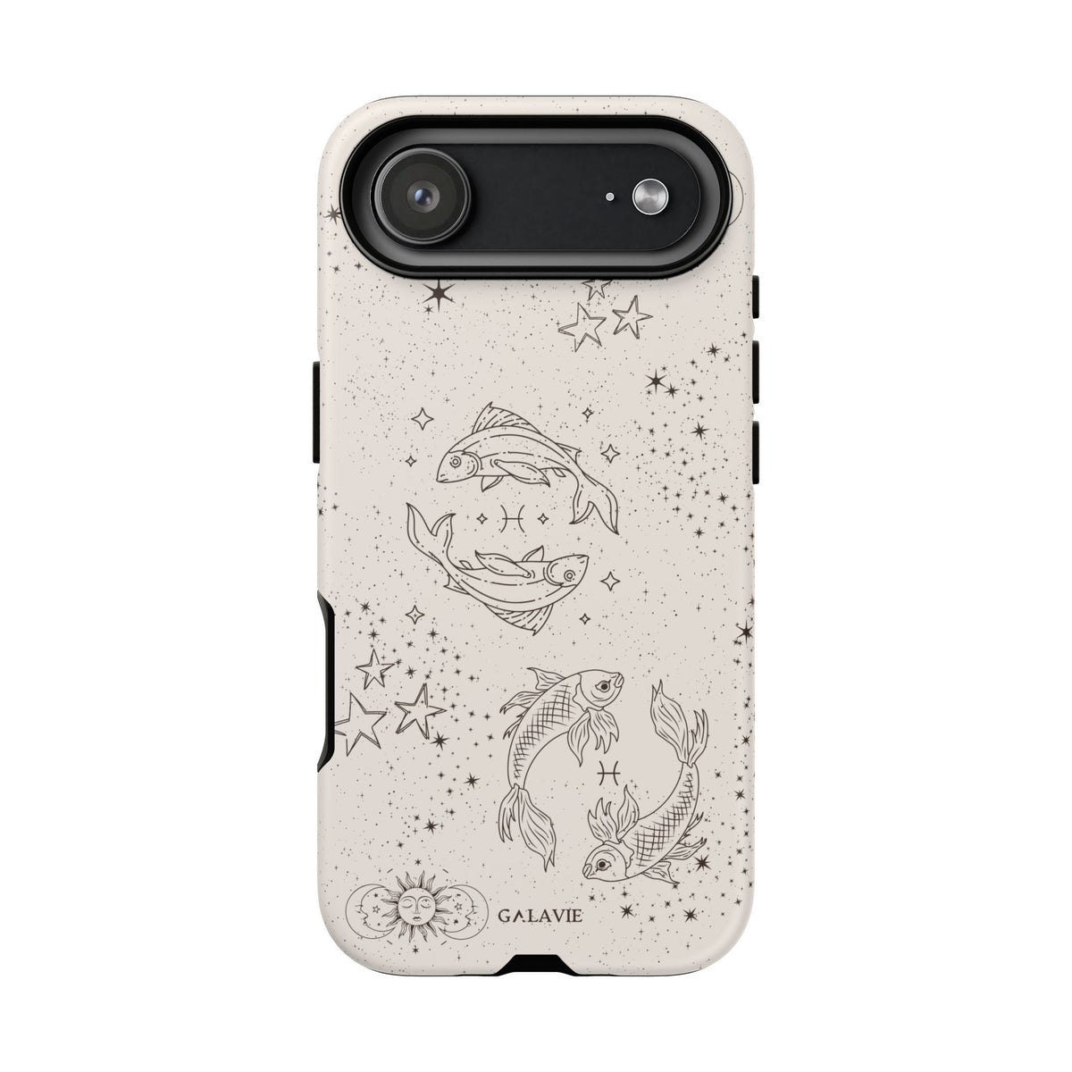 Pisces Zodiac Phone Case – Cream