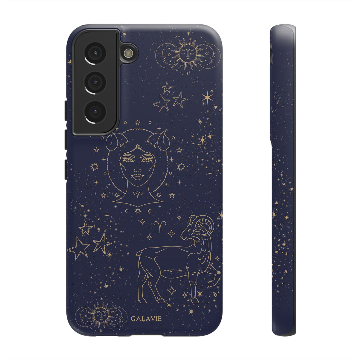 Aries Zodiac Phone Case – Navy