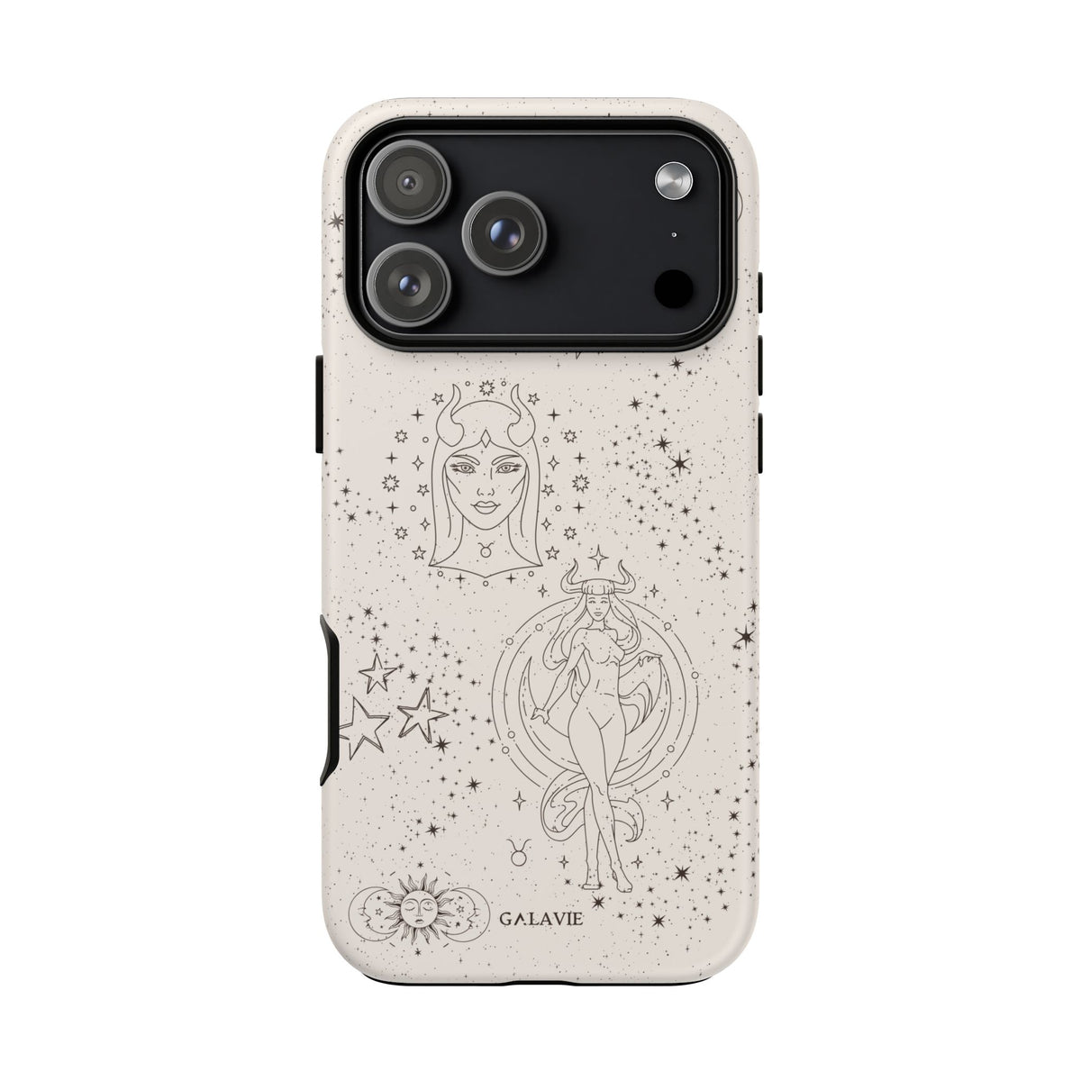 Taurus Zodiac Phone Case – Cream