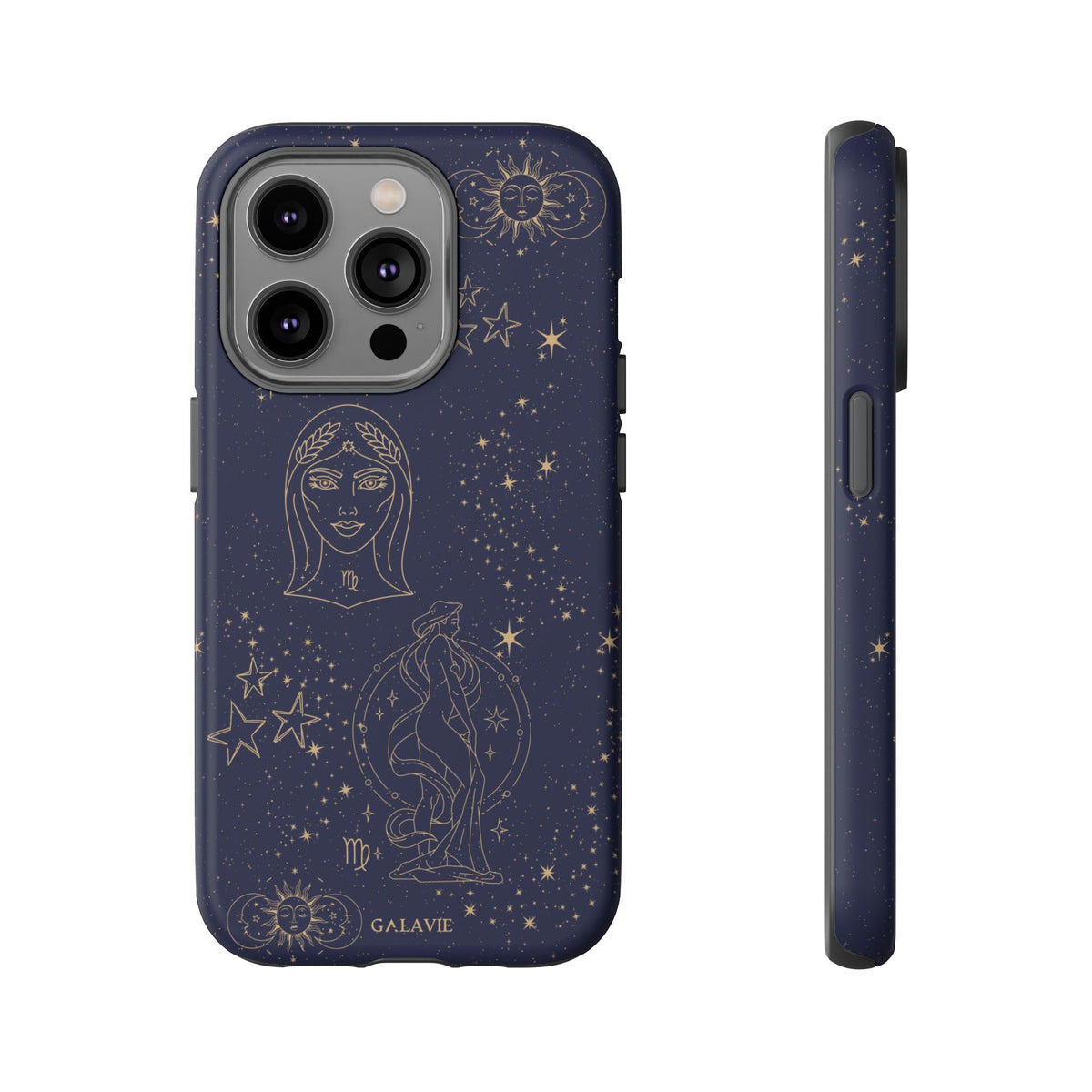 Virgo Zodiac Phone Case – Navy