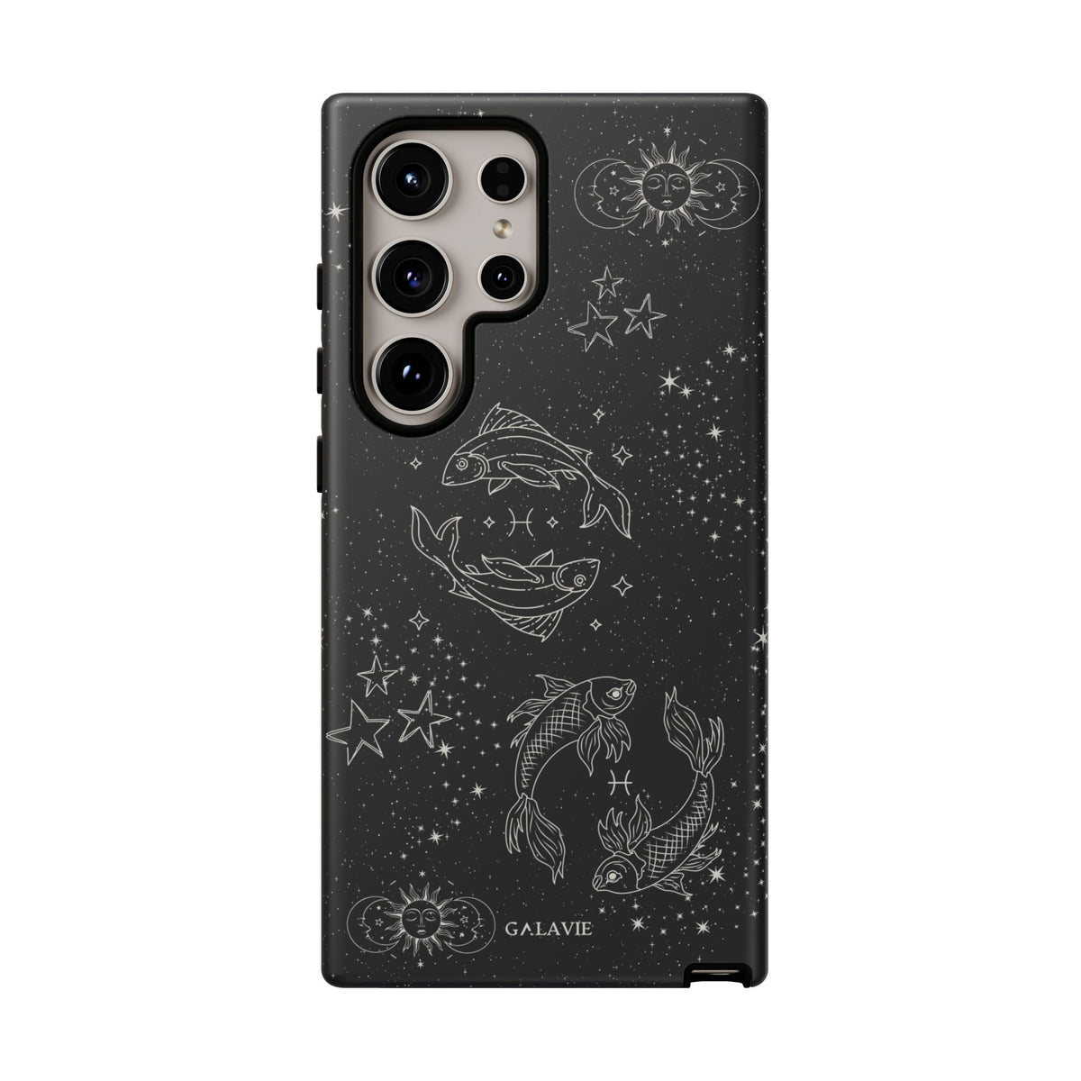 Pisces Zodiac Phone Case – Noir