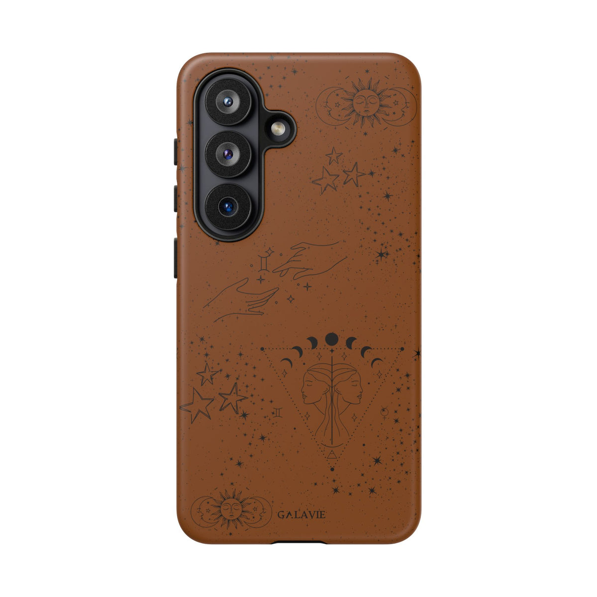 Gemini Zodiac Phone Case – Cognac