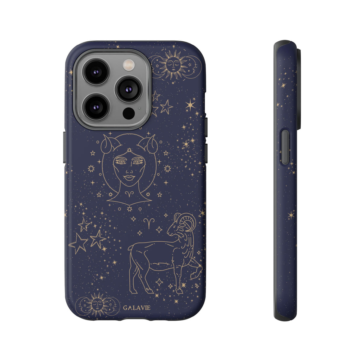 Aries Zodiac Phone Case – Navy