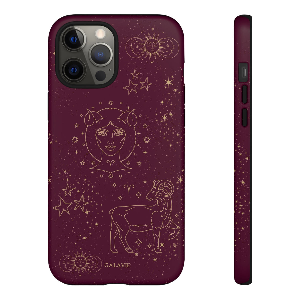 Aries Zodiac Phone Case – Merlot