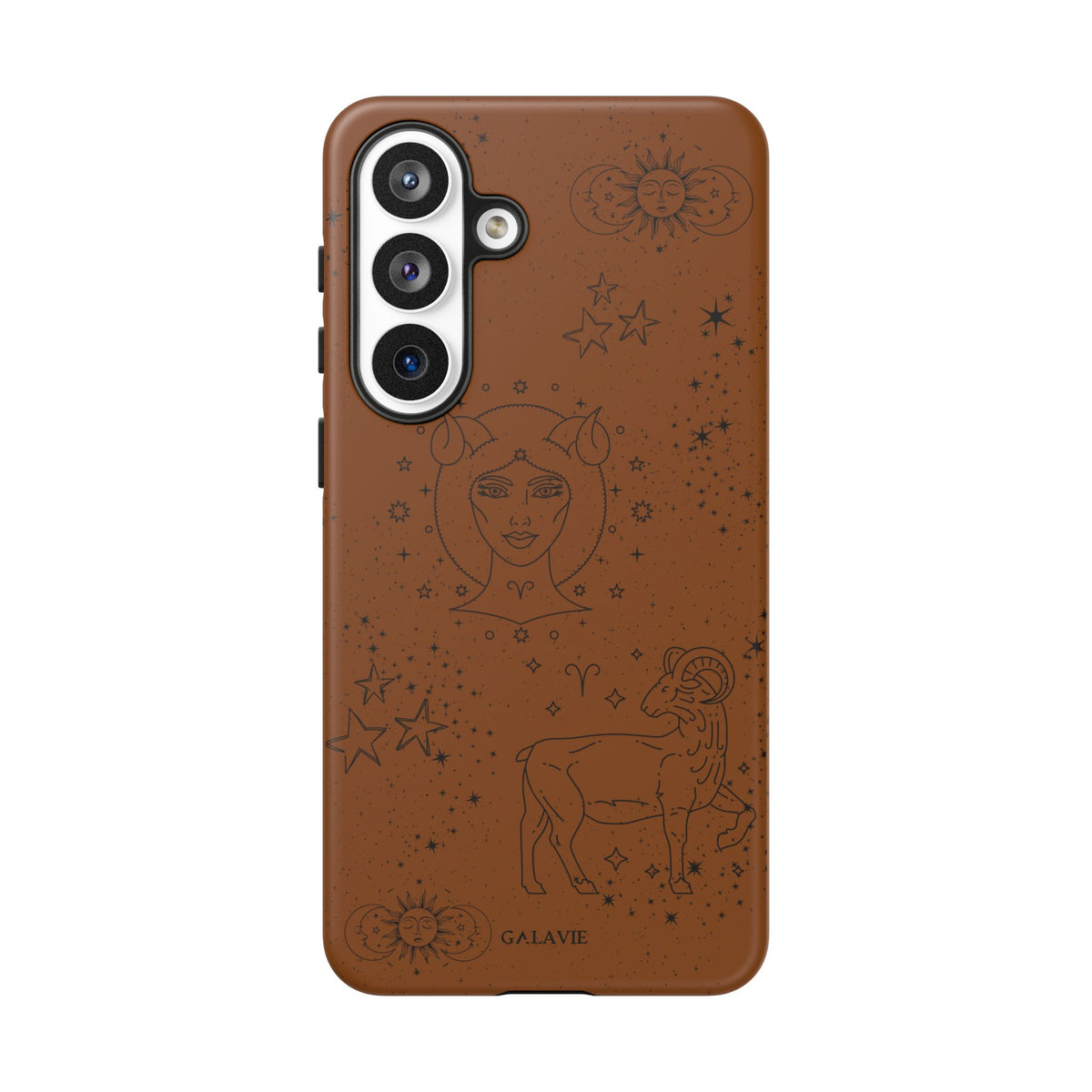 Aries Zodiac Phone Case – Cognac