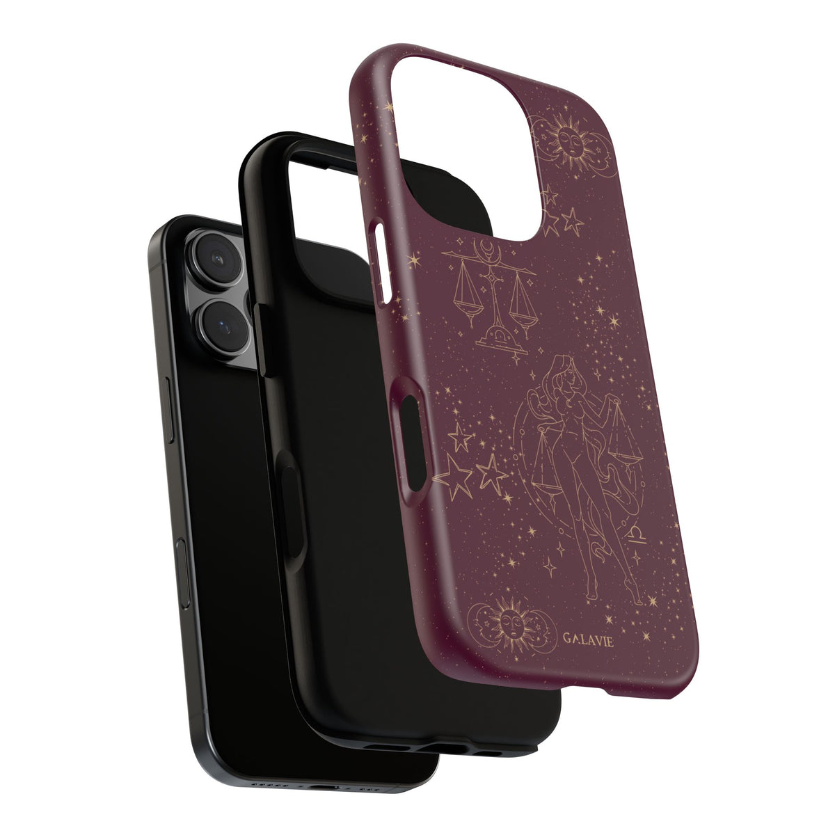 Libra Zodiac Phone Case – Merlot