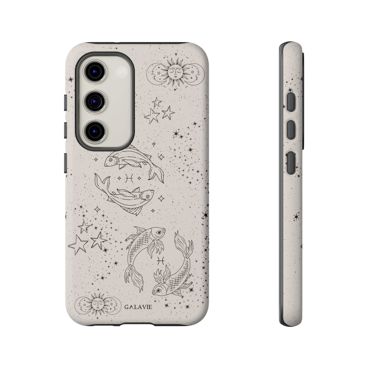 Pisces Zodiac Phone Case – Cream