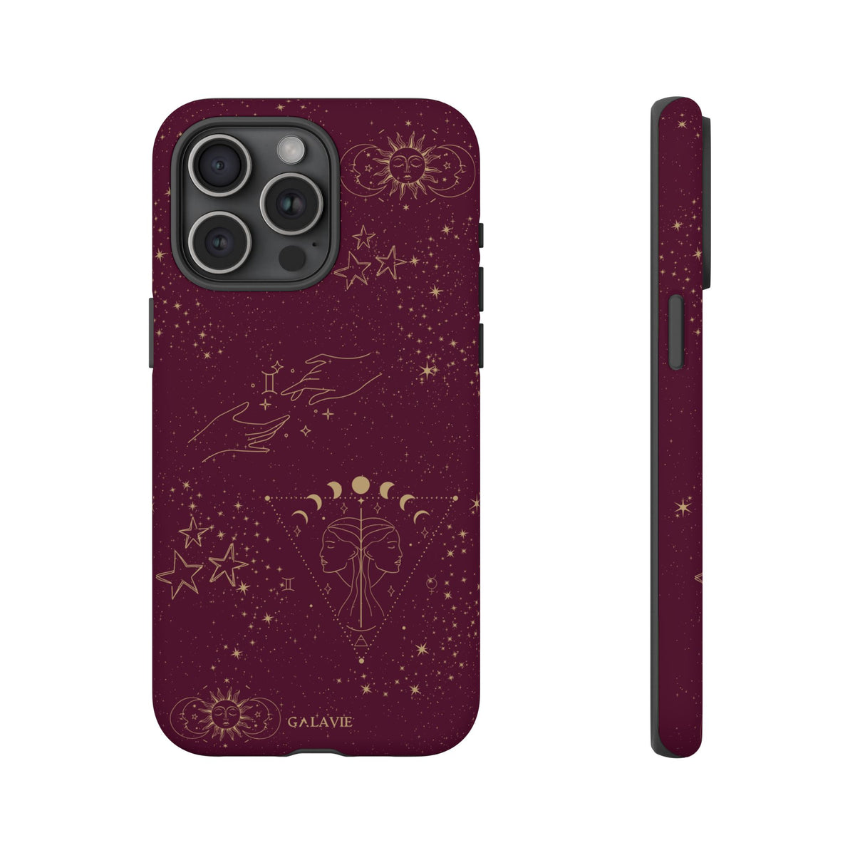 Gemini Zodiac Phone Case – Merlot
