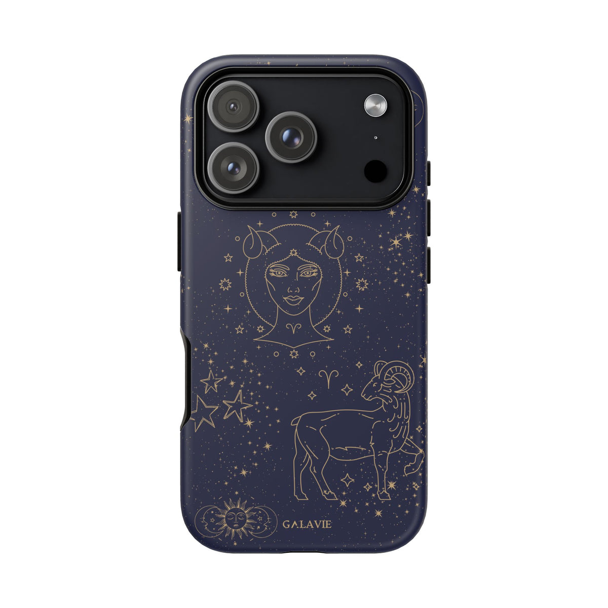 Aries Zodiac Phone Case – Navy