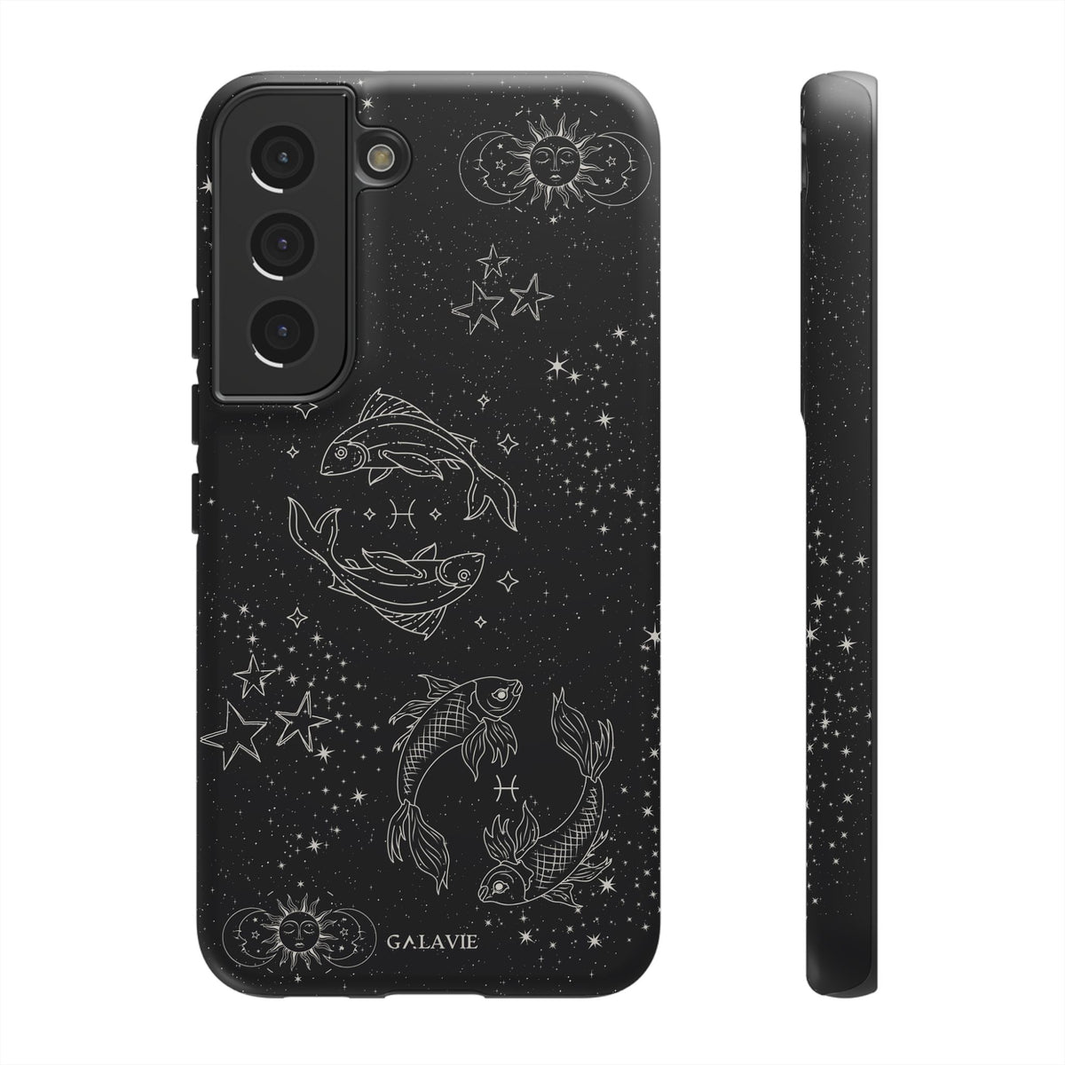 Pisces Zodiac Phone Case – Noir