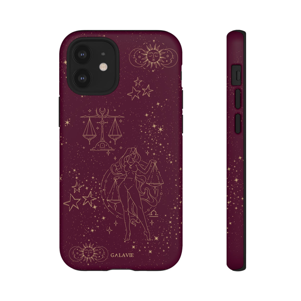 Libra Zodiac Phone Case – Merlot