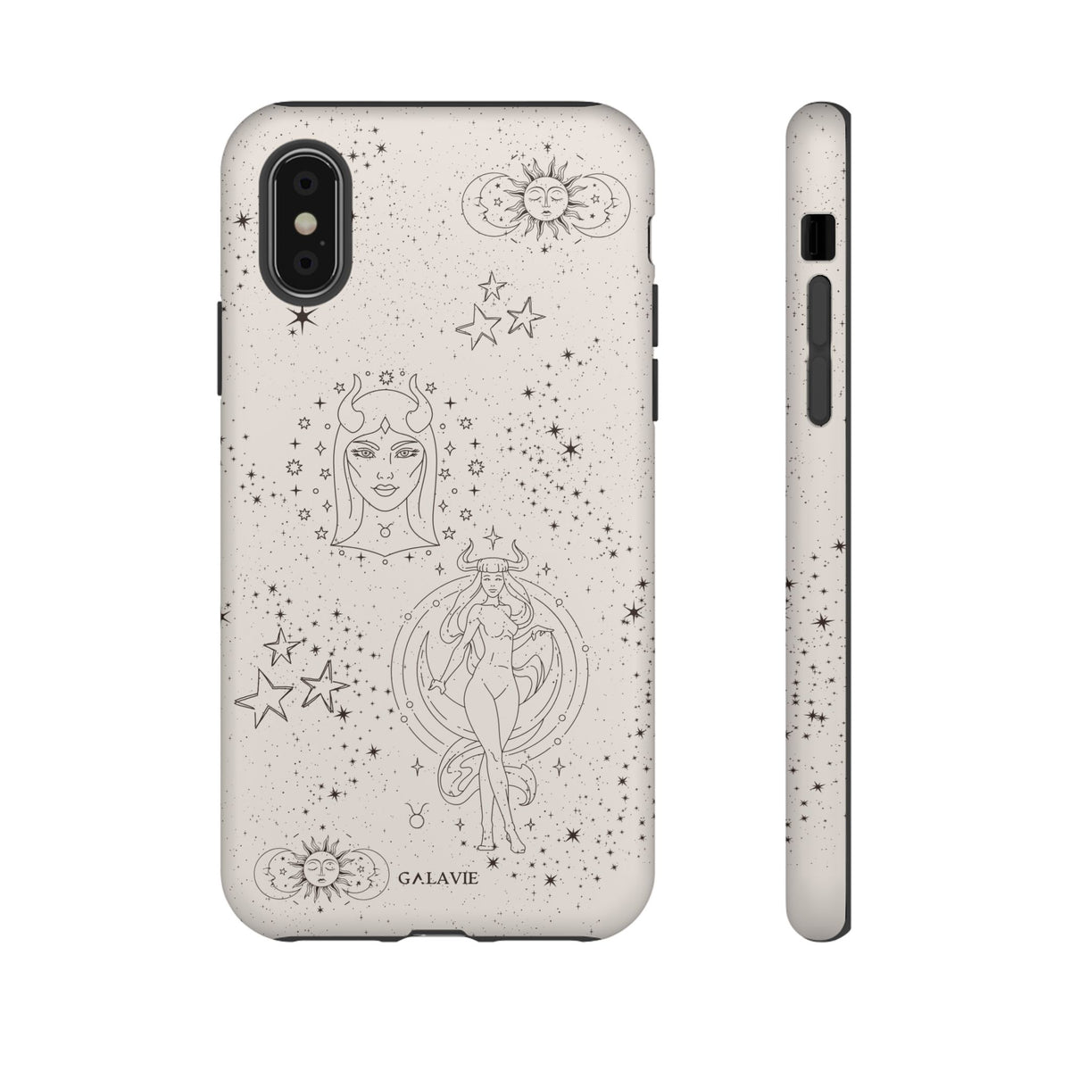 Taurus Zodiac Phone Case – Cream
