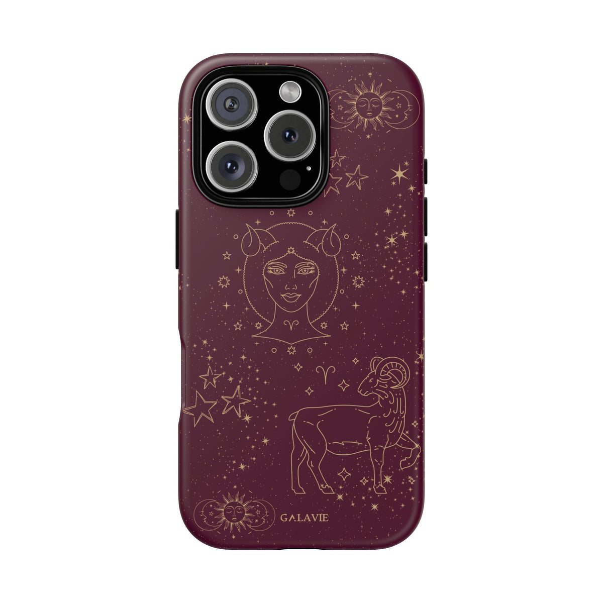 Aries Zodiac Phone Case – Merlot