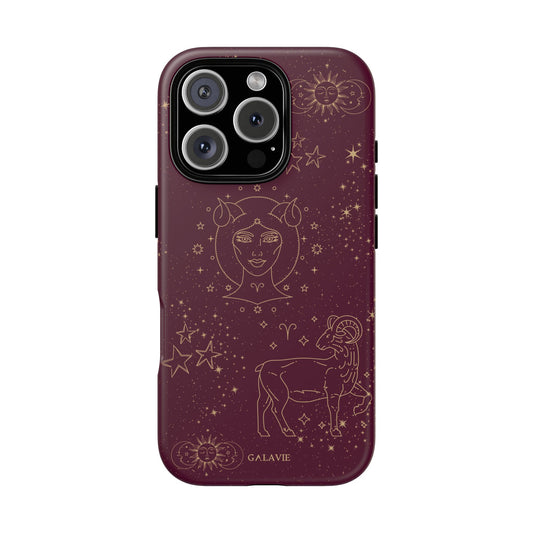 Aries Zodiac Phone Case – Merlot