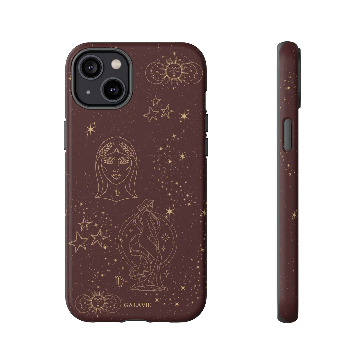 Virgo Zodiac Phone Case – Chocolate