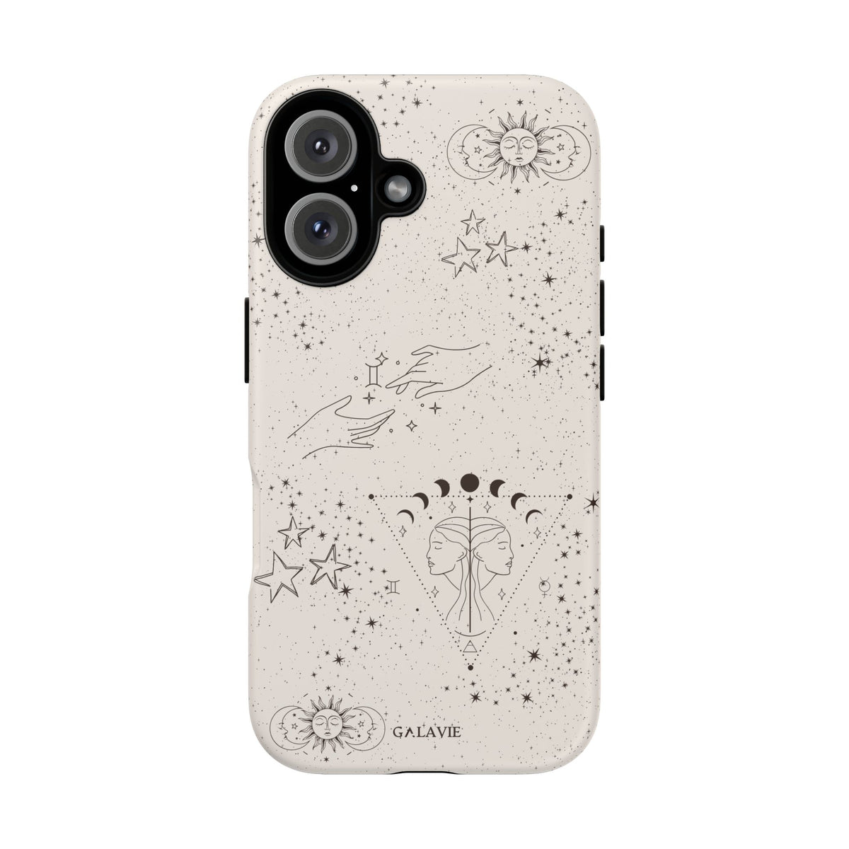 Gemini Zodiac Phone Case – Cream