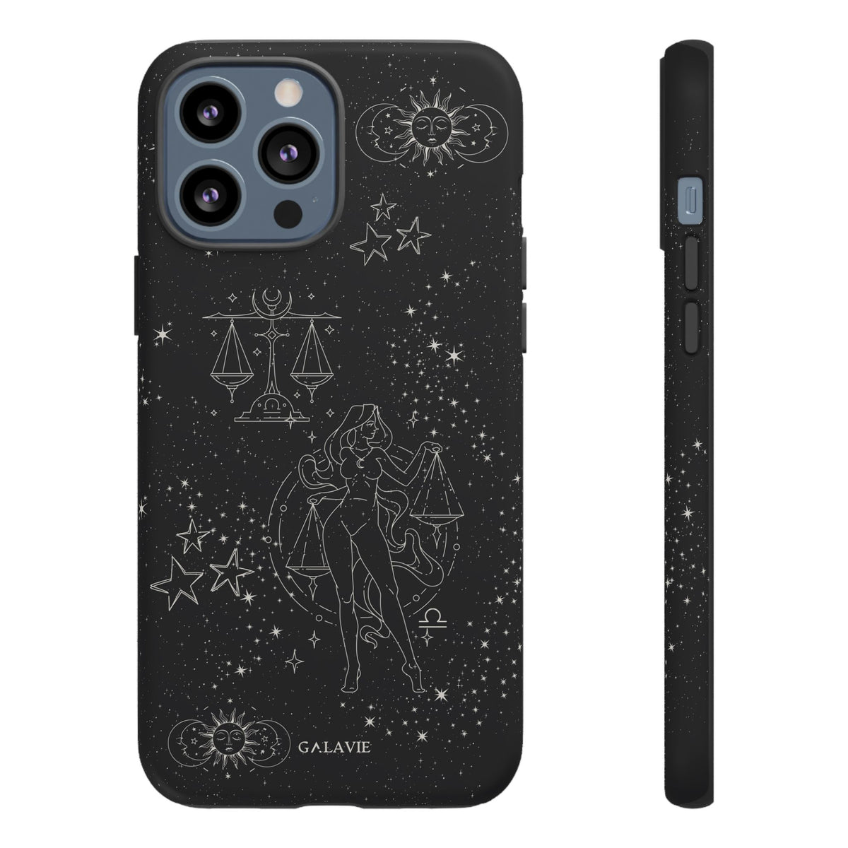 Libra Zodiac Phone Case – Noir
