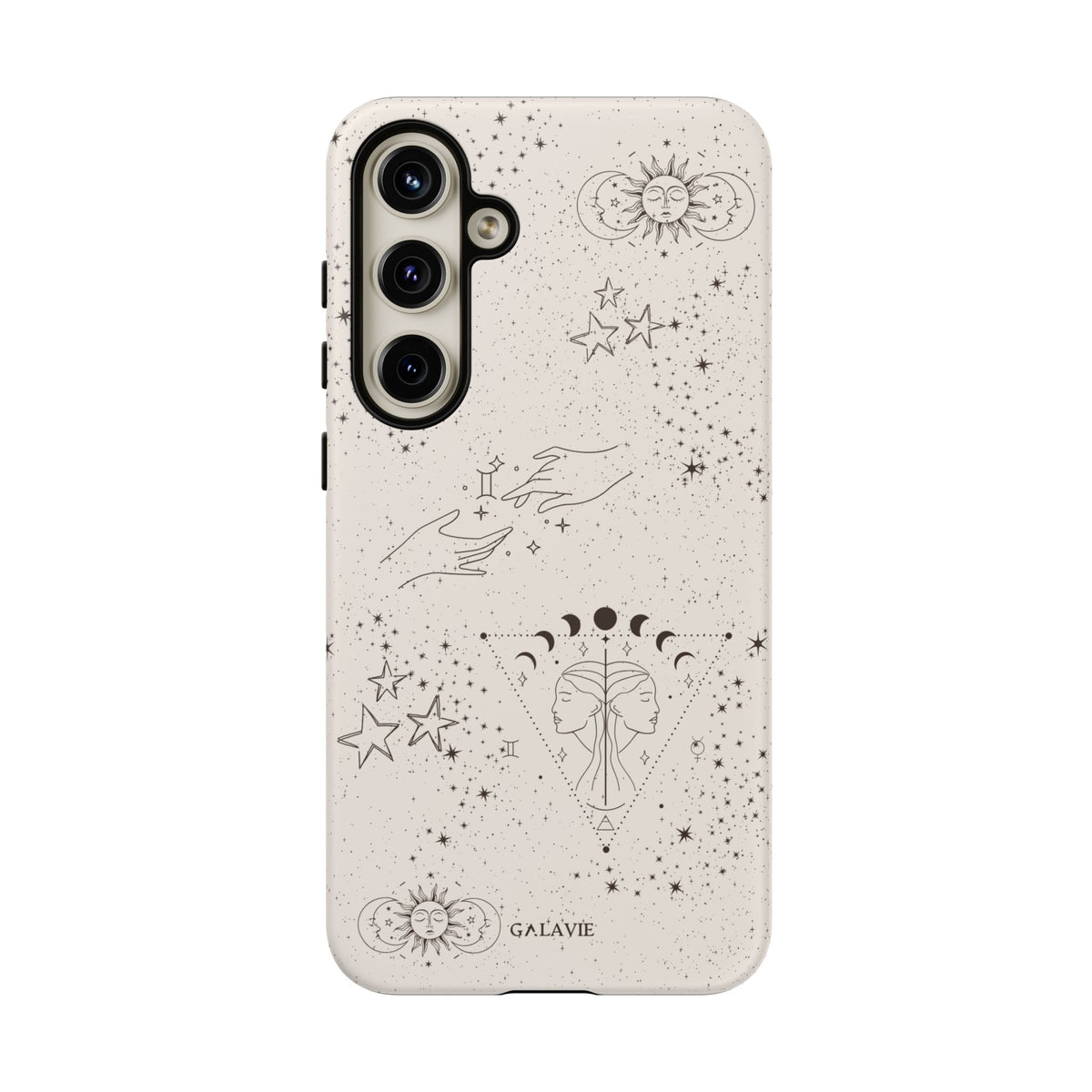 Gemini Zodiac Phone Case – Cream