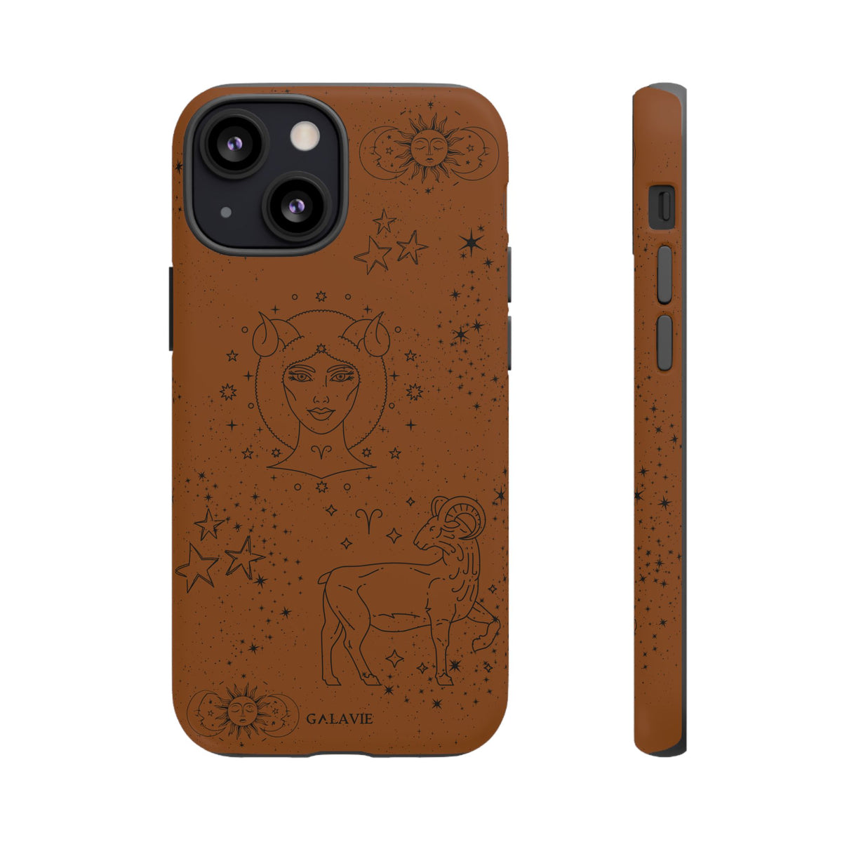 Aries Zodiac Phone Case – Cognac
