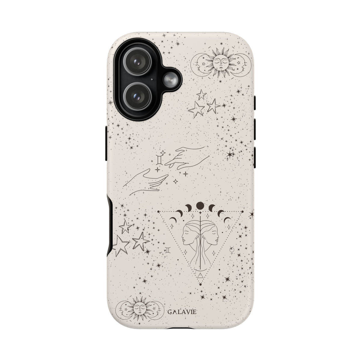 Gemini Zodiac Phone Case – Cream