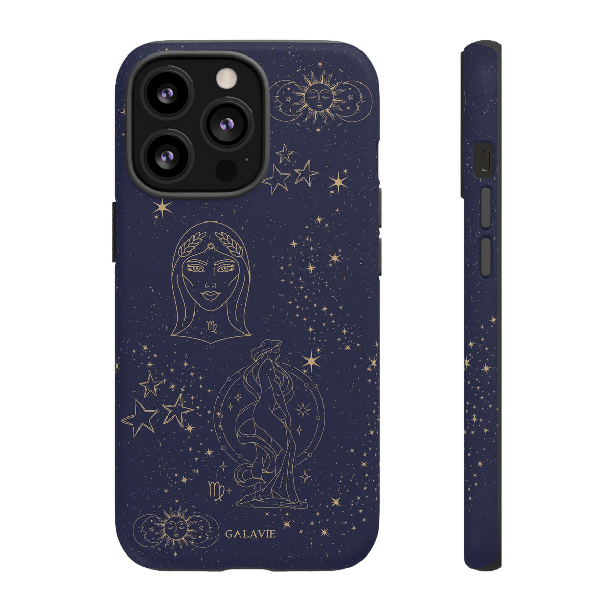 Virgo Zodiac Phone Case – Navy
