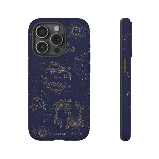 Pisces Zodiac Phone Case – Navy