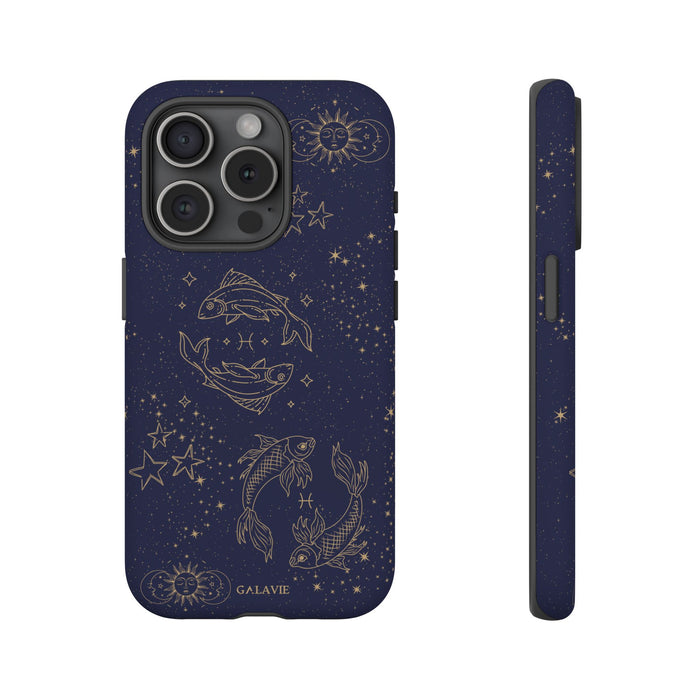Pisces Zodiac Phone Case – Navy