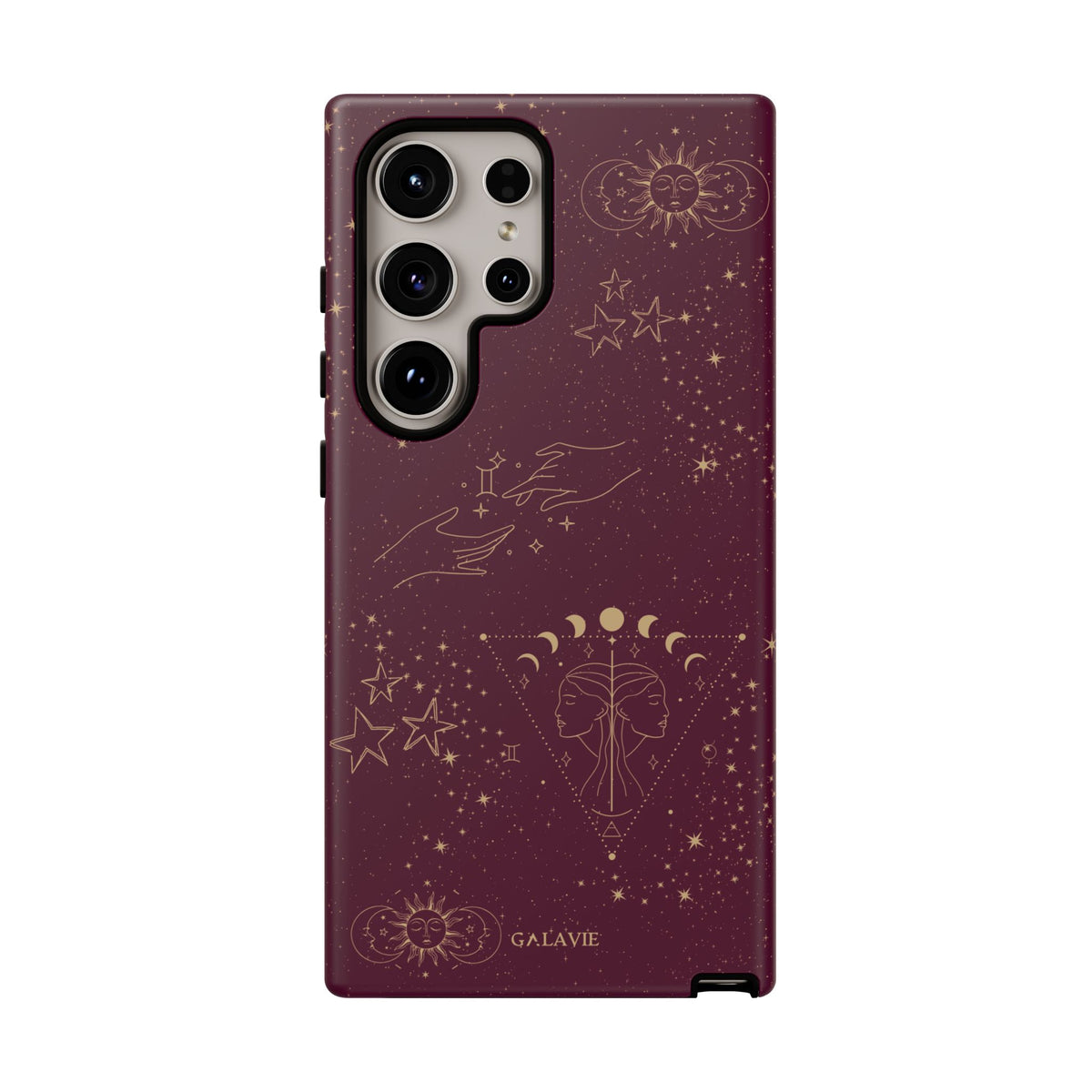Gemini Zodiac Phone Case – Merlot