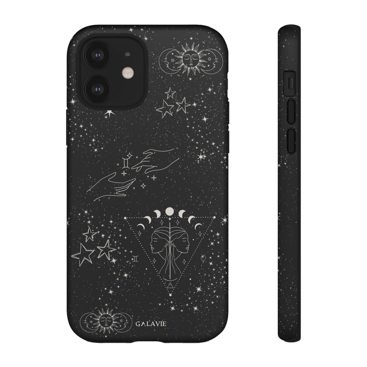 Gemini Zodiac Phone Case – Noir