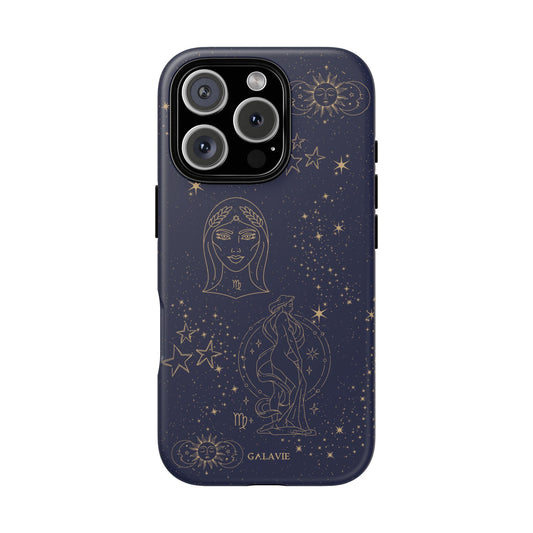 Virgo Zodiac Phone Case – Navy