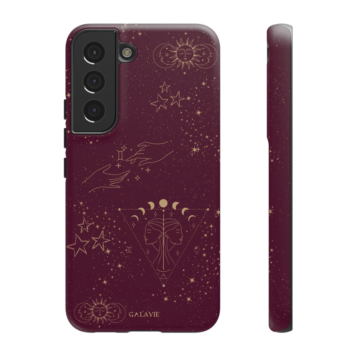Gemini Zodiac Phone Case – Merlot
