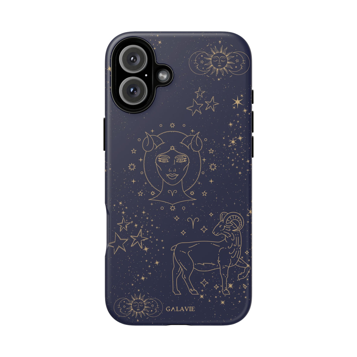 Aries Zodiac Phone Case – Navy