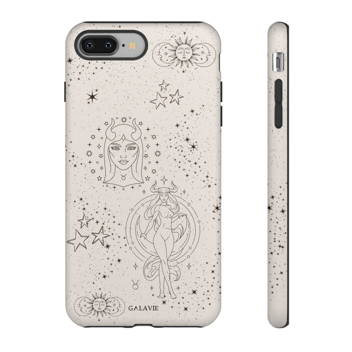 Taurus Zodiac Phone Case – Cream